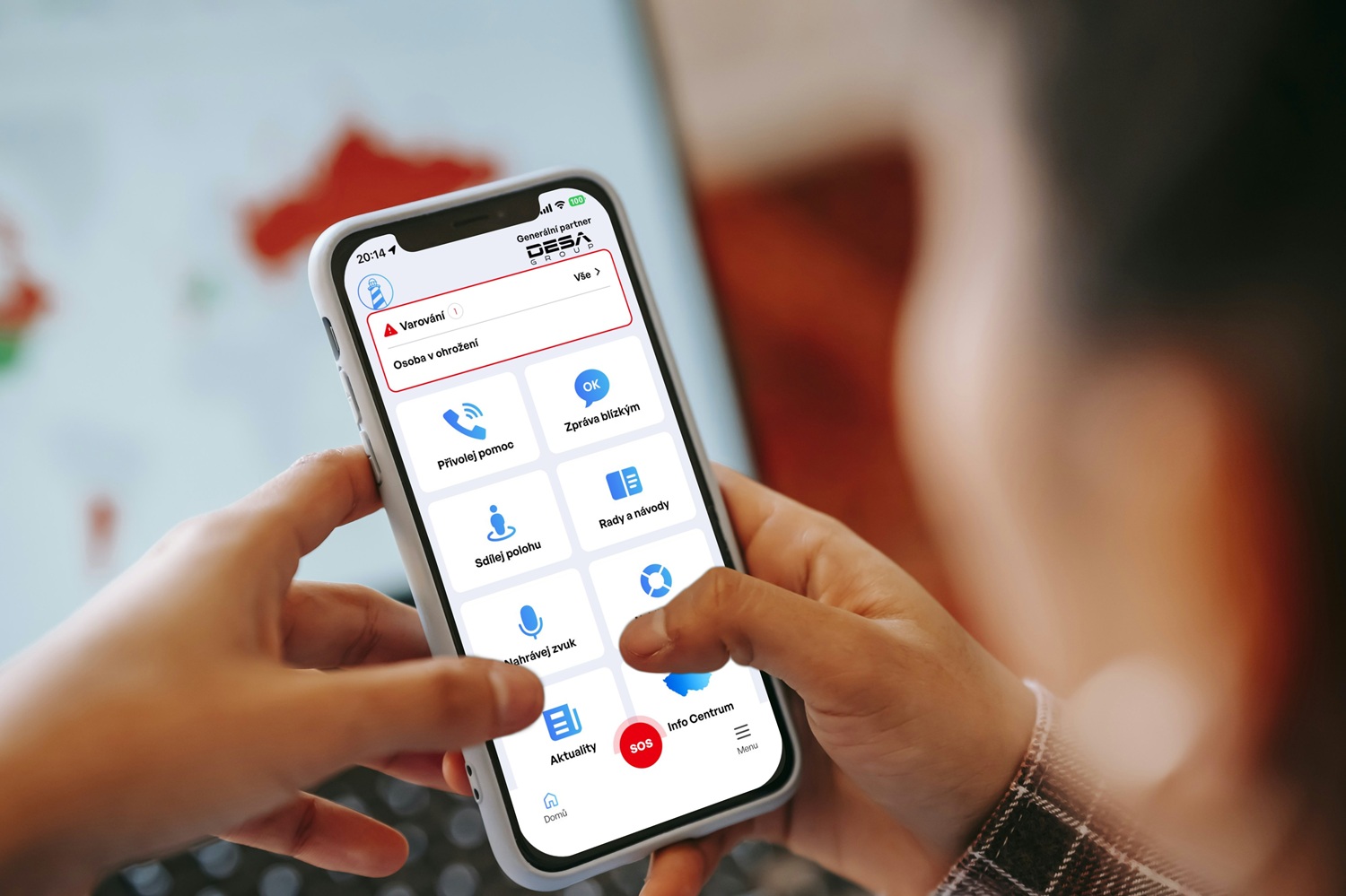 Aplikace Maják – bezpečnostní mobilní aplikace